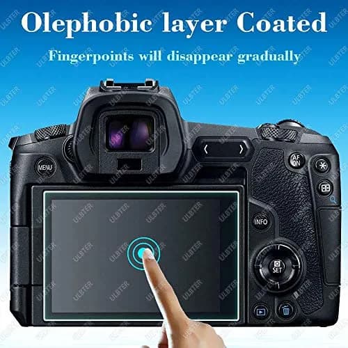 ULBTER 9H Tempered Glass Screen Protector for Canon EOS R LCD & Top Screen (2+2 Pack) thumbnail 5