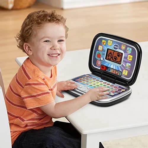 VTech Play Smart Preschool Laptop, Black | 26-Letter Keyboard & 30 Activities for Ages 3-6 thumbnail 4