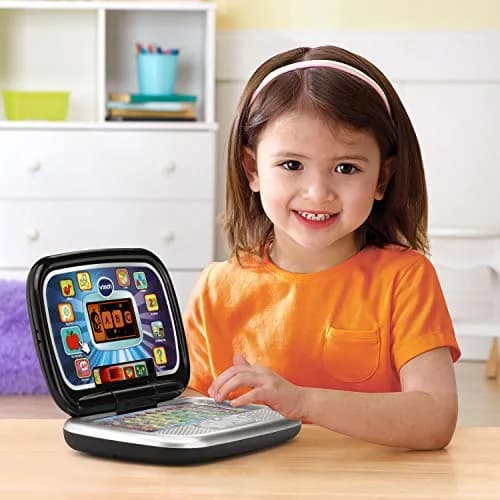 VTech Play Smart Preschool Laptop, Black | 26-Letter Keyboard & 30 Activities for Ages 3-6 thumbnail 5