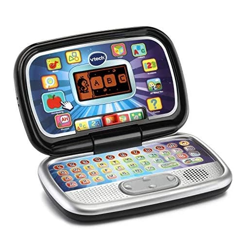 VTech Play Smart Preschool Laptop, Black | 26-Letter Keyboard & 30 Activities for Ages 3-6 thumbnail 2