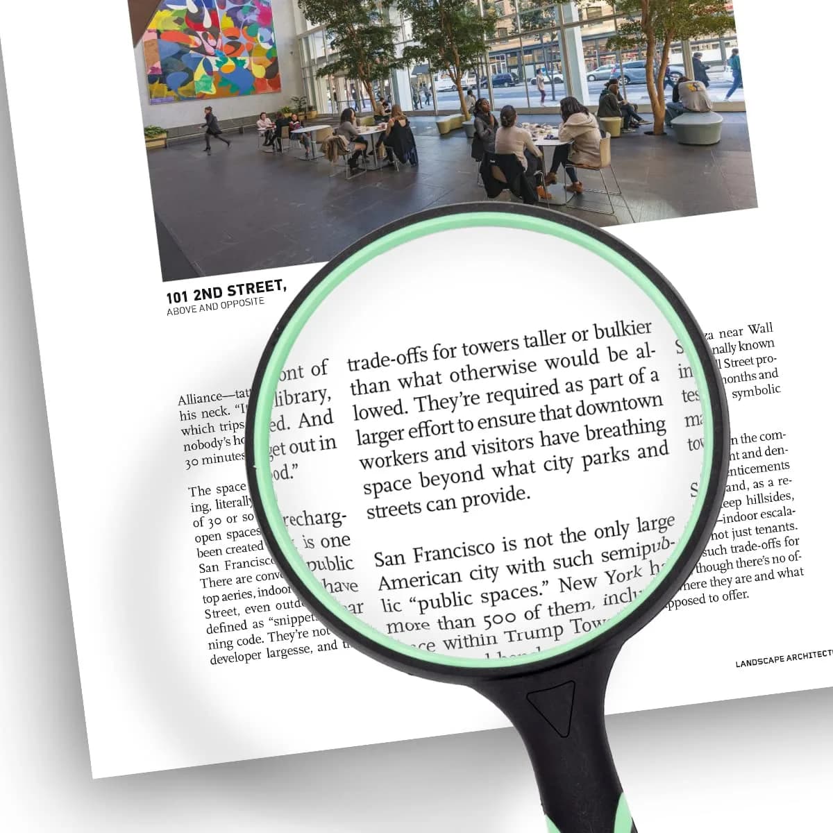 GYANDULY 5X Magnifying Glass 100mm (4 inches) Real Glass Lens with Ergonomic Rubber Handle | Clear Distortion-Free Reading Magnifier for Seniors & Kids - view 3