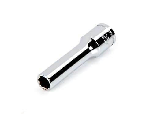TEKTON 3/8 Inch Drive x 5/16 Inch 6-Point Socket | Chrome Plated Steel, Deep Finish, Exact Fit for Hex Fasteners thumbnail 1