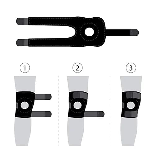 Bracoo Adjustable Knee Support Brace with Patellar Pad & Straps | 100g (3.5oz) thumbnail 9