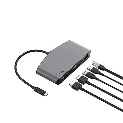 Belkin Thunderbolt 3 Dock Mini HD | Dual 4K @60Hz, 40Gbps, Ethernet, USB-C Hub, Mac & Windows Compatible thumbnail 1