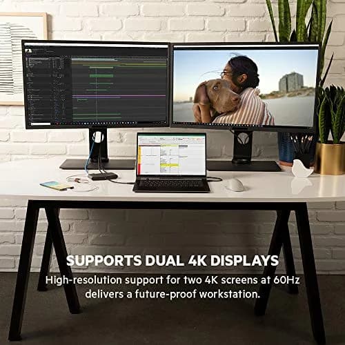 Belkin Thunderbolt 3 Dock Mini HD | Dual 4K @60Hz, 40Gbps, Ethernet, USB-C Hub, Mac & Windows Compatible thumbnail 4