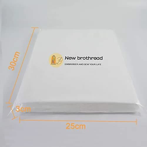 New brothread No Show Mesh Embroidery Stabilizer 10"x12" Precut Sheets | Permanent Support for Stretchy Knits thumbnail 2
