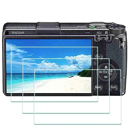 ULBTER Tempered Glass Screen Protector for Ricoh GR III / GR IIIx (3 Pack) | 9H Hardness, 99.99% HD Clarity thumbnail 1