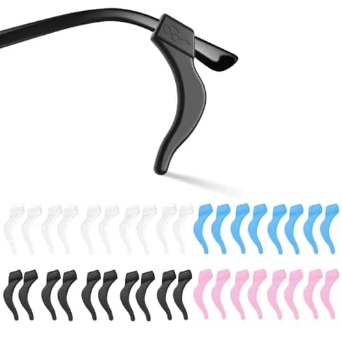 SMARTTOP Eyeglass Ear Grip - 18 Pairs Soft Silicone Anti-slip Holders for Glasses, Sunglasses, Reading Glasses | Unisex thumbnail 1