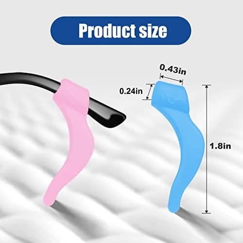 SMARTTOP Eyeglass Ear Grip - 18 Pairs Soft Silicone Anti-slip Holders for Glasses, Sunglasses, Reading Glasses | Unisex thumbnail 2