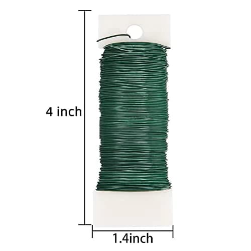 Livder Green Paddle Wire 3 Pack | 114 Yards, 22 Gauge, Flexible for Crafts & Floral Arrangements thumbnail 2