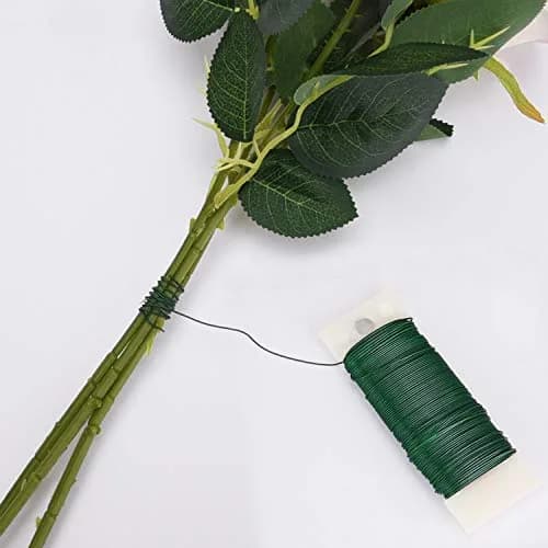 Livder Green Paddle Wire 3 Pack | 114 Yards, 22 Gauge, Flexible for Crafts & Floral Arrangements thumbnail 3
