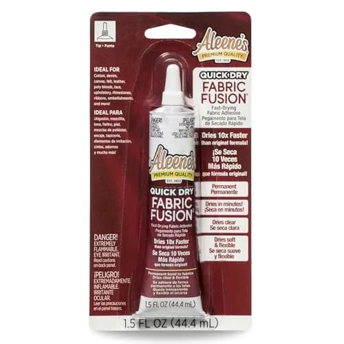 Aleene's Quick Dry Fabric Fusion 1.5 fl oz | Fast-Drying Permanent Fabric Glue thumbnail 1
