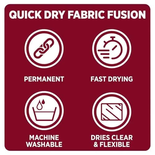 Aleene's Quick Dry Fabric Fusion 1.5 fl oz | Fast-Drying Permanent Fabric Glue thumbnail 2