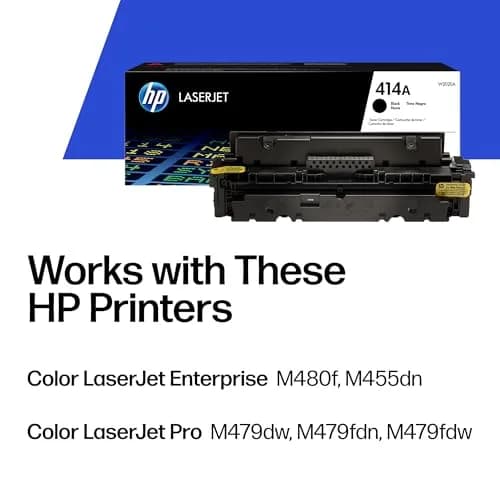 HP 414A Black Toner Cartridge W2020A | 2,400 Pages Yield | Works with HP Color LaserJet Enterprise & Pro Series thumbnail 2