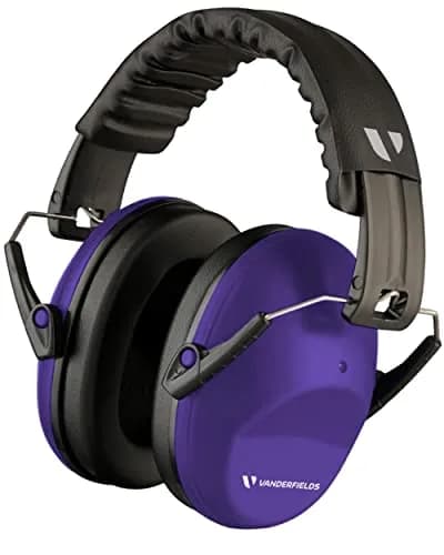 Vanderfields Kids Noise Canceling Headphones - 231g (8.15 oz) - Purple Power | ANSI & CE Certified Noise Reduction Earmuffs thumbnail 1