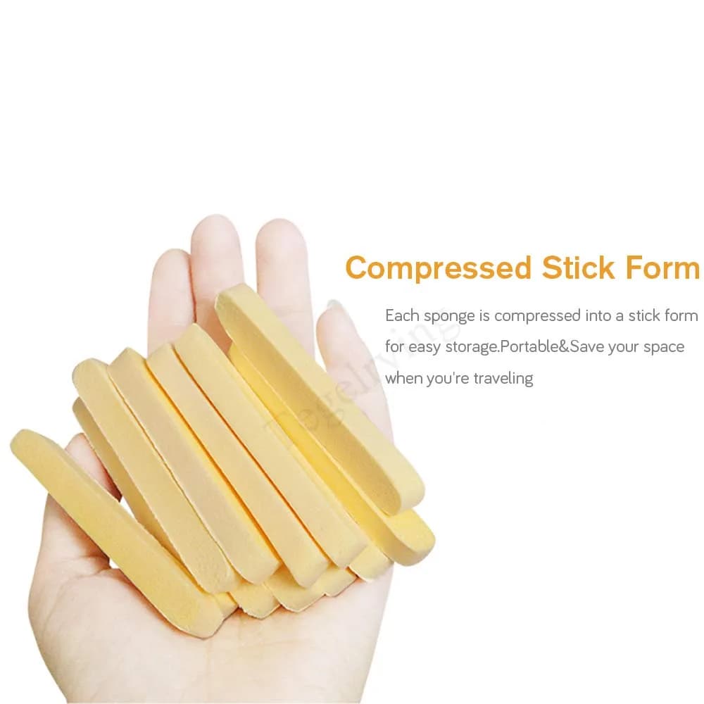 Tegelrying Compressed Facial Sponges 120 Count | Professional Makeup Removal Round Face Wash Spa Pads - view 6