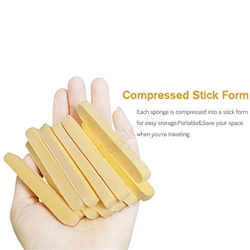 Tegelrying Compressed Facial Sponges 120 Count | Professional Makeup Removal Round Face Wash Spa Pads thumbnail 6