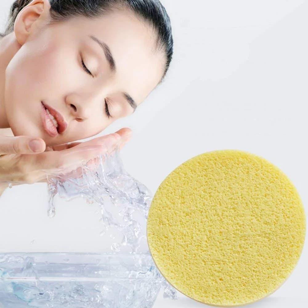 Tegelrying Compressed Facial Sponges 120 Count | Professional Makeup Removal Round Face Wash Spa Pads - view 8