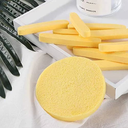 Tegelrying Compressed Facial Sponges 120 Count | Professional Makeup Removal Round Face Wash Spa Pads thumbnail 9