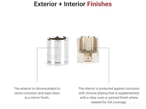 TEKTON 3/8 Inch Drive x 11/16 Inch 6-Point Socket | Chrome Plated Steel, Exact Fit, Corrosion Resistant thumbnail 3