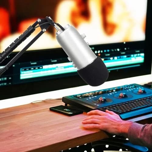 YOUSHARES 2PCS Blue Yeti Microphone Windscreen Kit | Reduces Wind Noise for Clearer Audio thumbnail 7