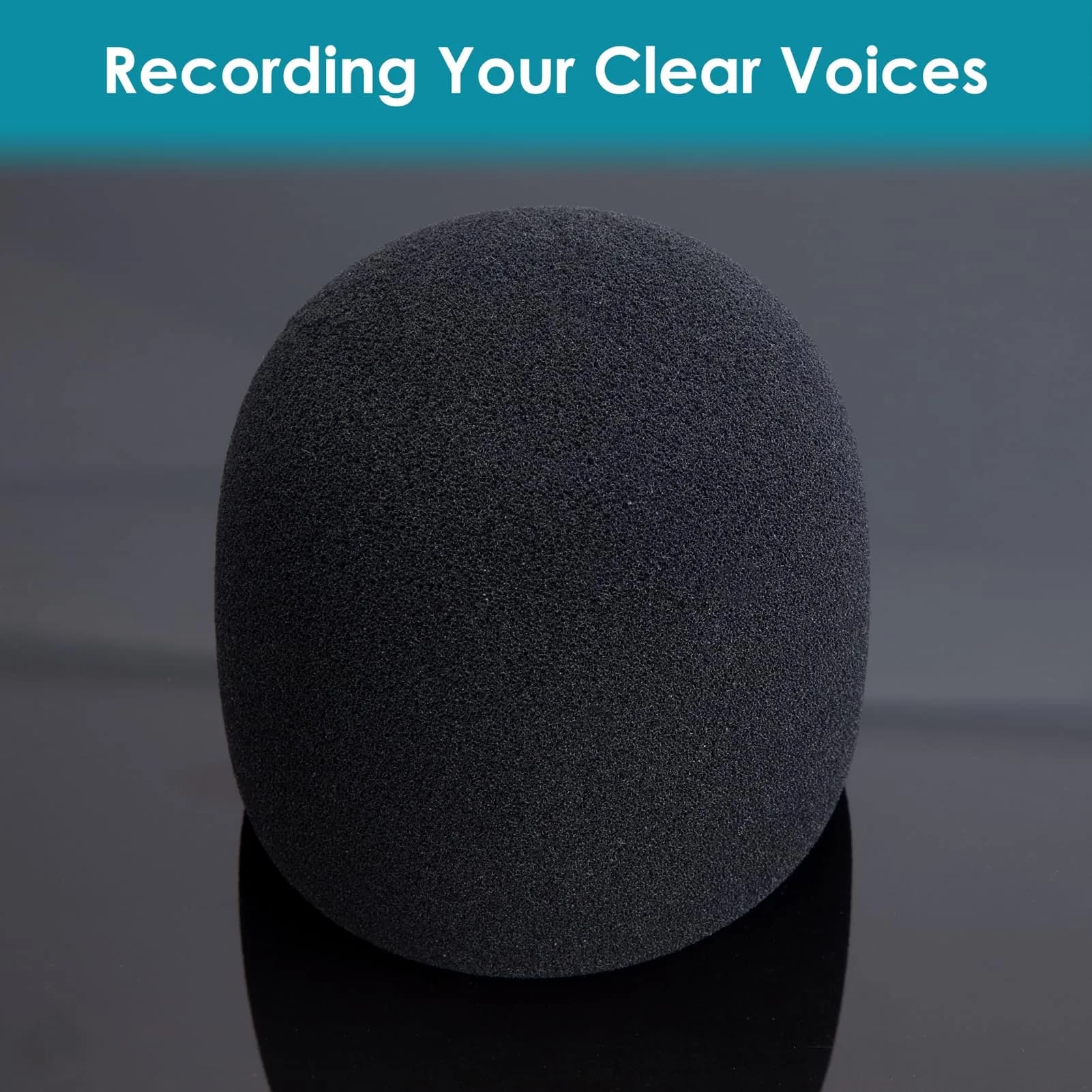 YOUSHARES 2PCS Blue Yeti Microphone Windscreen Kit | Reduces Wind Noise for Clearer Audio - view 3