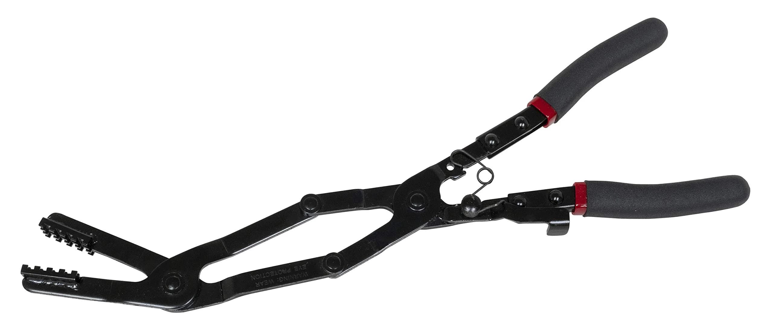 Lisle 17370 35 Degree Long Hose Clamp Pliers with Ratcheting Lock | 43.18 cm (17 in) Length