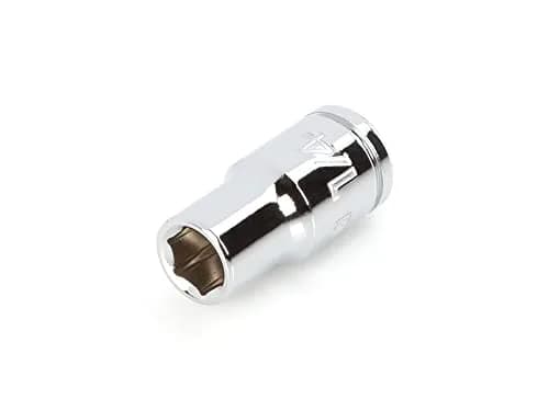 TEKTON 1/4 Inch Drive x 1/4 Inch 6-Point Socket | Chrome-Plated Alloy Steel, Shallow, Exact Fit thumbnail 1