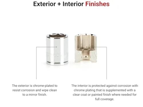 TEKTON 1/4 Inch Drive x 1/4 Inch 6-Point Socket | Chrome-Plated Alloy Steel, Shallow, Exact Fit thumbnail 6