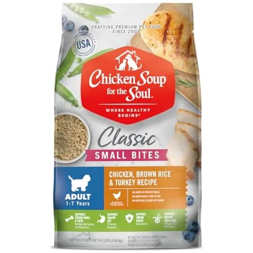 Chicken Soup for the Soul Natural Small Bites Adult Dog Food 4.5lb | Real Meat First Ingredient Support thumbnail 1