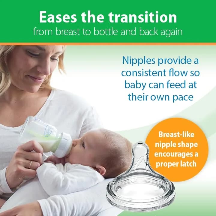 Dr. Brown's Anti-Colic Options+ Wide-Neck Glass Baby Bottle 150ml (5 oz) | Clinically Proven to Reduce Colic thumbnail 5