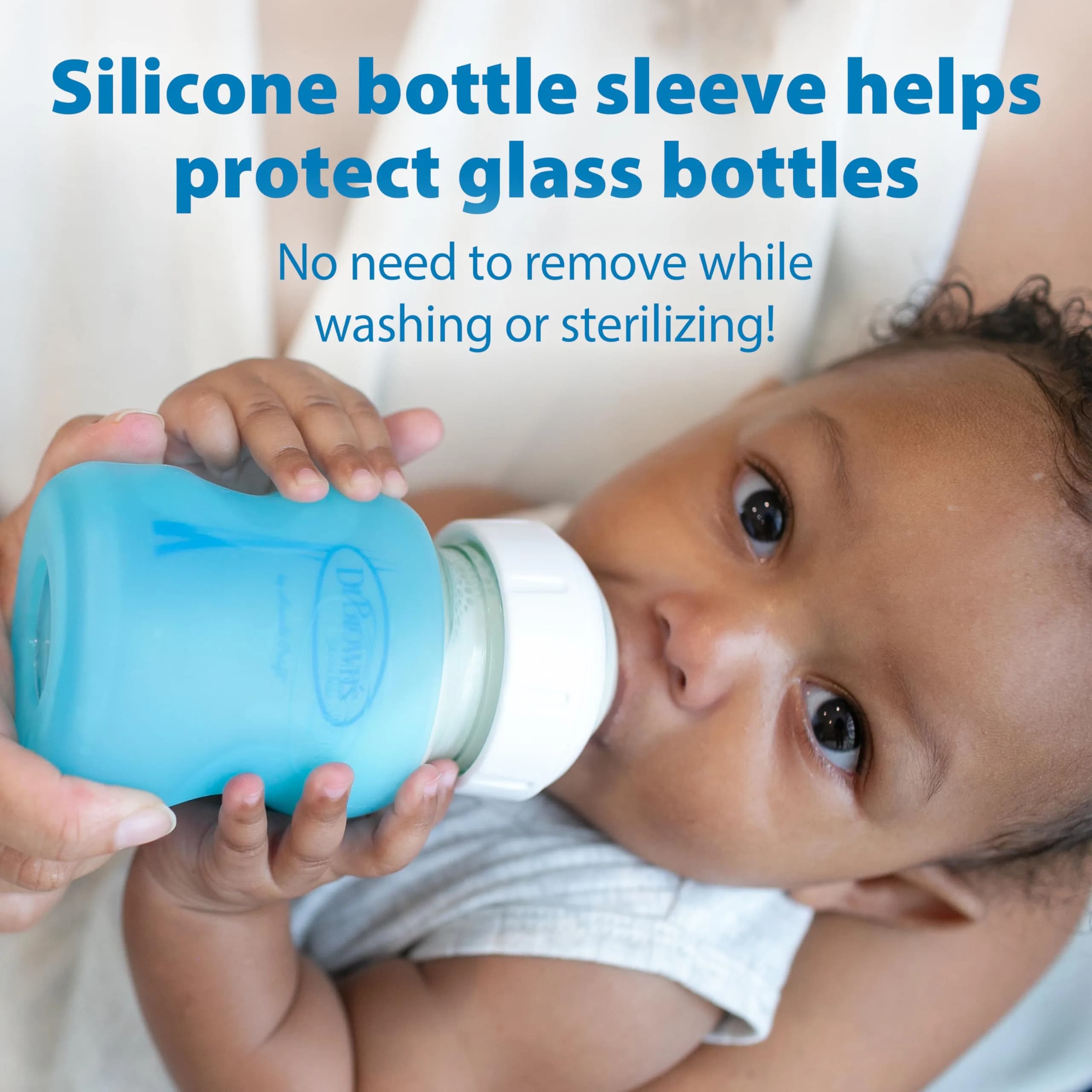 Dr. Brown's Anti-Colic Options+ Wide-Neck Glass Baby Bottle 150ml (5 oz) | Clinically Proven to Reduce Colic - view 6