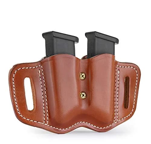 1791 Gunleather Double Mag Pouch OWB Double Stack 9mm | Concealed, Durable Leather thumbnail 1