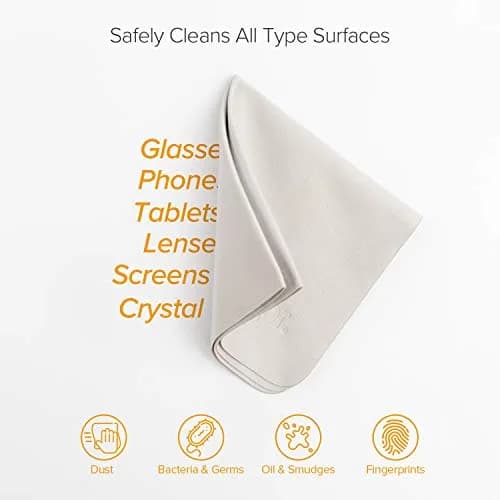 UPPERCASE GhostBlanket Microfiber Cleaning Cloths 16cm x 16cm (4 Pack) | Streak-Free Screen Cleaning thumbnail 4