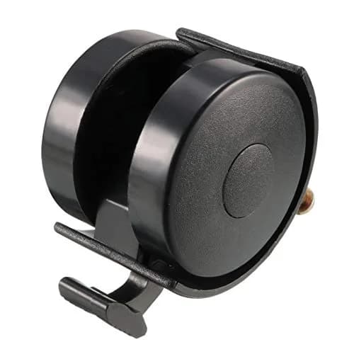 uxcell Swivel Caster Wheels with Brake & Socket 1.5 Inch (39mm) Plastic | Set of 4 thumbnail 4