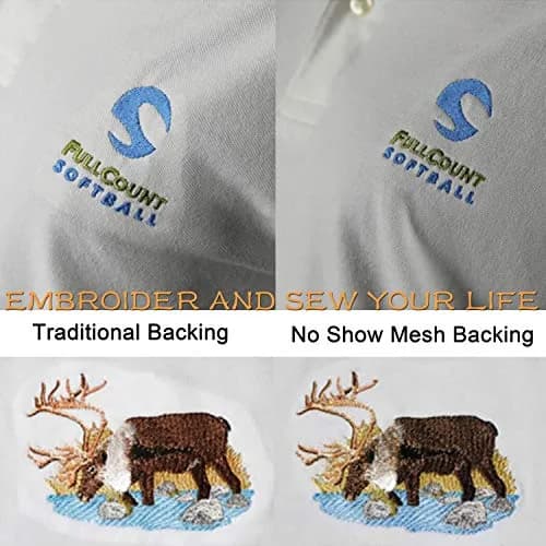 New brothread No Show Mesh Embroidery Stabilizer 10" x 10 Yd Roll | Permanent Support for Stretchy Knits thumbnail 6