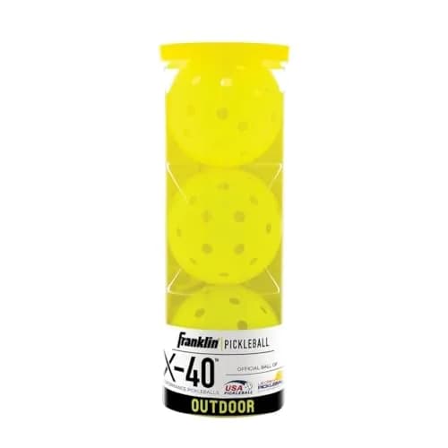 Franklin Sports X-Performance 40 Outdoor Pickleballs Optic Yellow (6 Pack) | USA-Sourced for Indian Courts thumbnail 1