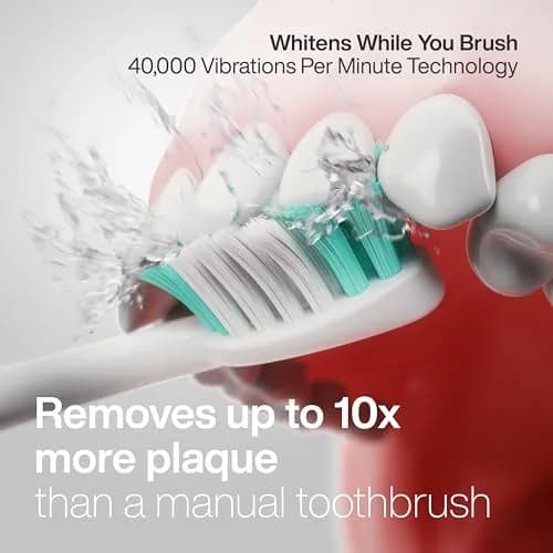 Aquasonic Vibe Series Ultra-Whitening Toothbrush – ADA Accepted Electric Toothbrush 1 Count (Pack of 1) | 40,000 VPM Motor & Wireless Charging thumbnail 3