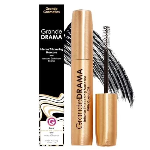 Grande Cosmetics GrandeDRAMA Intense Thickening Mascara 0.3 Fl Oz | Lush, Dense, Glossy Lashes with Castor Oil thumbnail 1