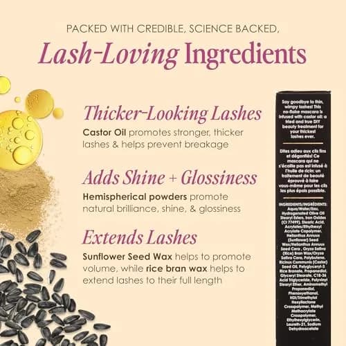 Grande Cosmetics GrandeDRAMA Intense Thickening Mascara 0.3 Fl Oz | Lush, Dense, Glossy Lashes with Castor Oil thumbnail 6
