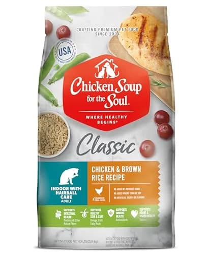Chicken Soup for the Soul Indoor Cat Food 4.5lb | Supports Hairball & Digestive Health thumbnail 1