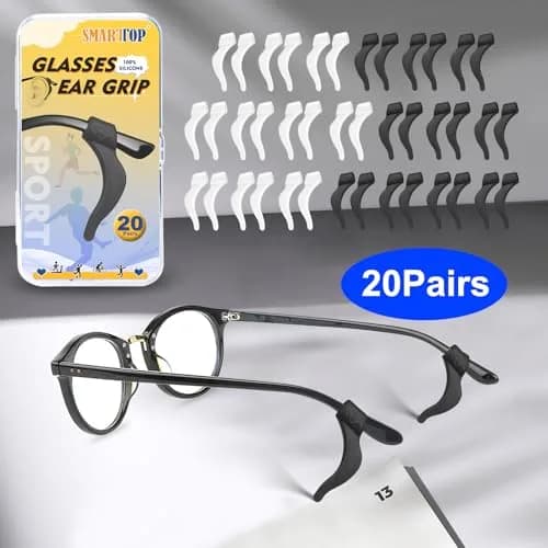 SMARTTOP Silicone Eyeglass Ear Grip 20 Pairs | Anti-Slip, Comfortable, Unisex thumbnail 5