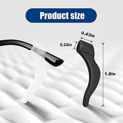 SMARTTOP Silicone Eyeglass Ear Grip 20 Pairs | Anti-Slip, Comfortable, Unisex thumbnail 2