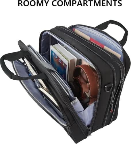 KROSER 17.3 Inch Laptop Computer Bag | Water-Repellent Briefcase with RFID Protection thumbnail 7