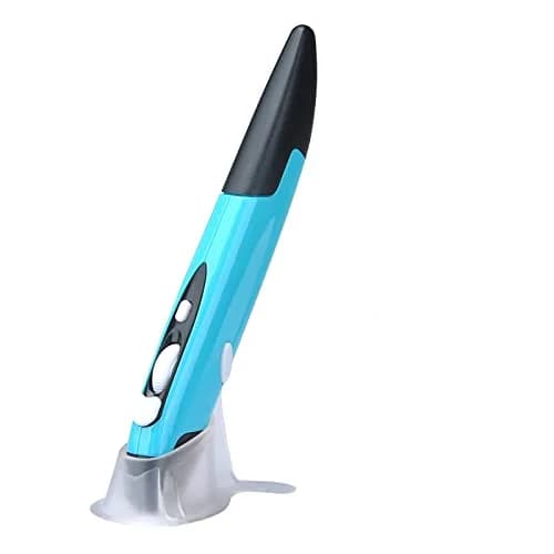 lychee Wireless Optical Pocket Pen Mouse Blue | 1600 DPI Adjustable, 2.4GHz USB Receiver, Ergonomic Design thumbnail 1