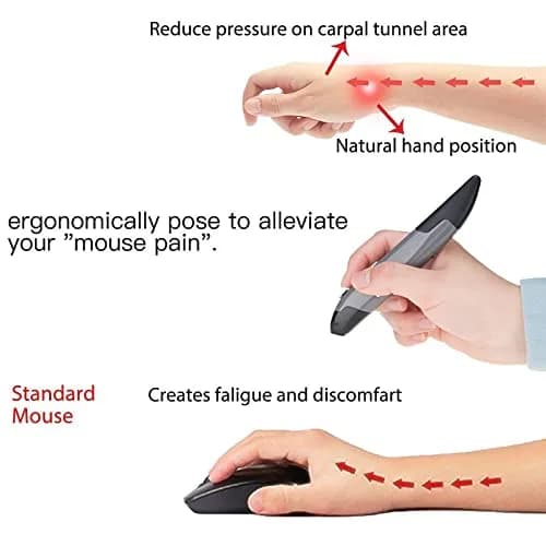 lychee Wireless Optical Pocket Pen Mouse Blue | 1600 DPI Adjustable, 2.4GHz USB Receiver, Ergonomic Design thumbnail 7