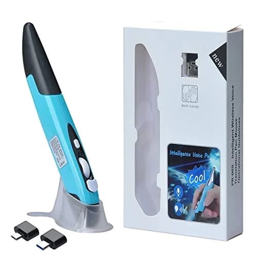 lychee Wireless Optical Pocket Pen Mouse Blue | 1600 DPI Adjustable, 2.4GHz USB Receiver, Ergonomic Design thumbnail 8