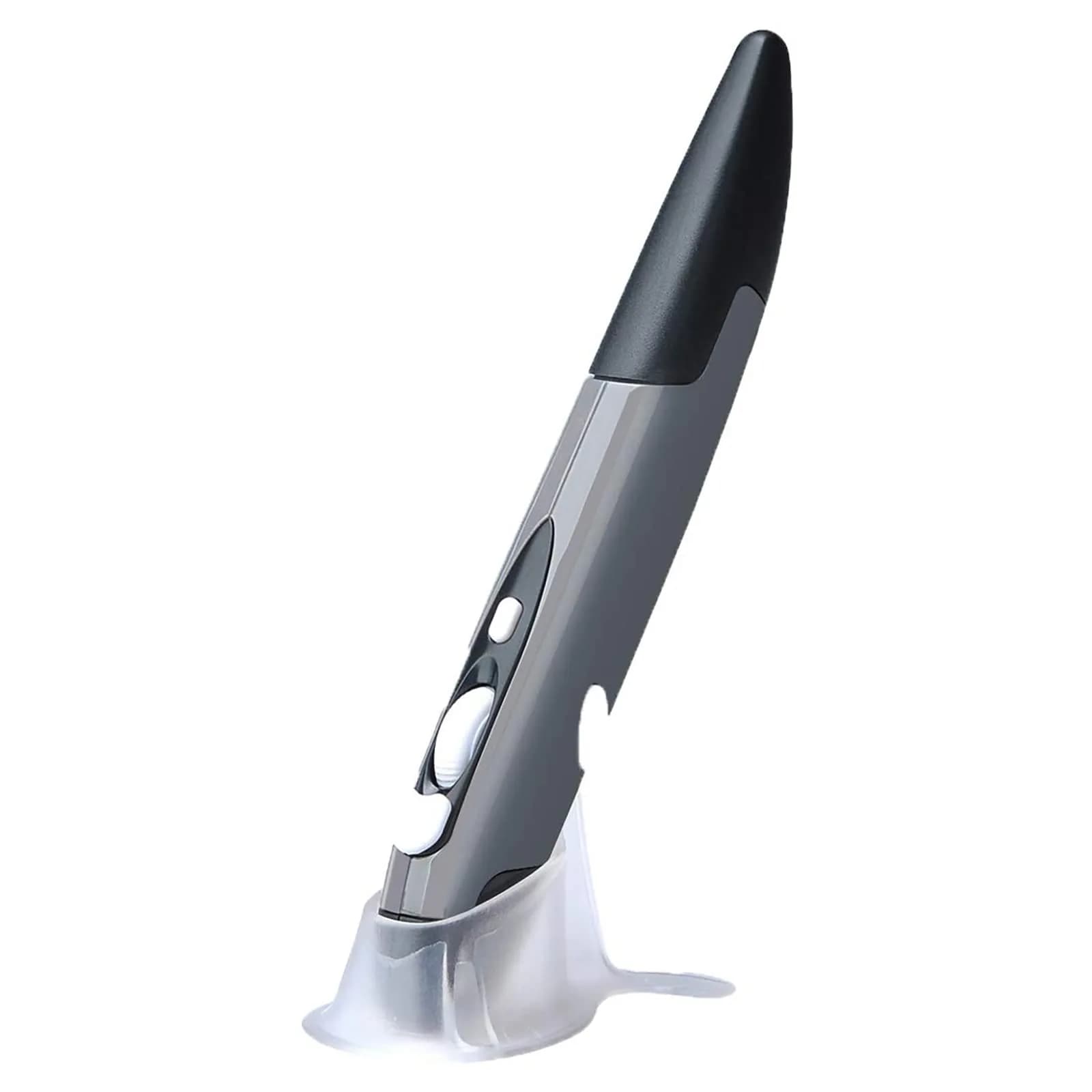lychee Wireless Optical Pocket Pen Mouse Grey | 1600 DPI Adjustable for PC Laptop Notebook Computer Mac - main product image