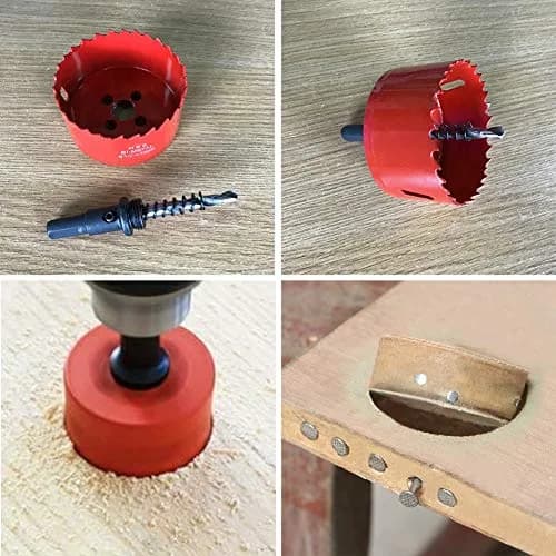 Laiwei Hole Saw Drill Bit 6-1/2" (165mm) | High-Speed Bi-Metal Cutter for Wood & PVC thumbnail 5