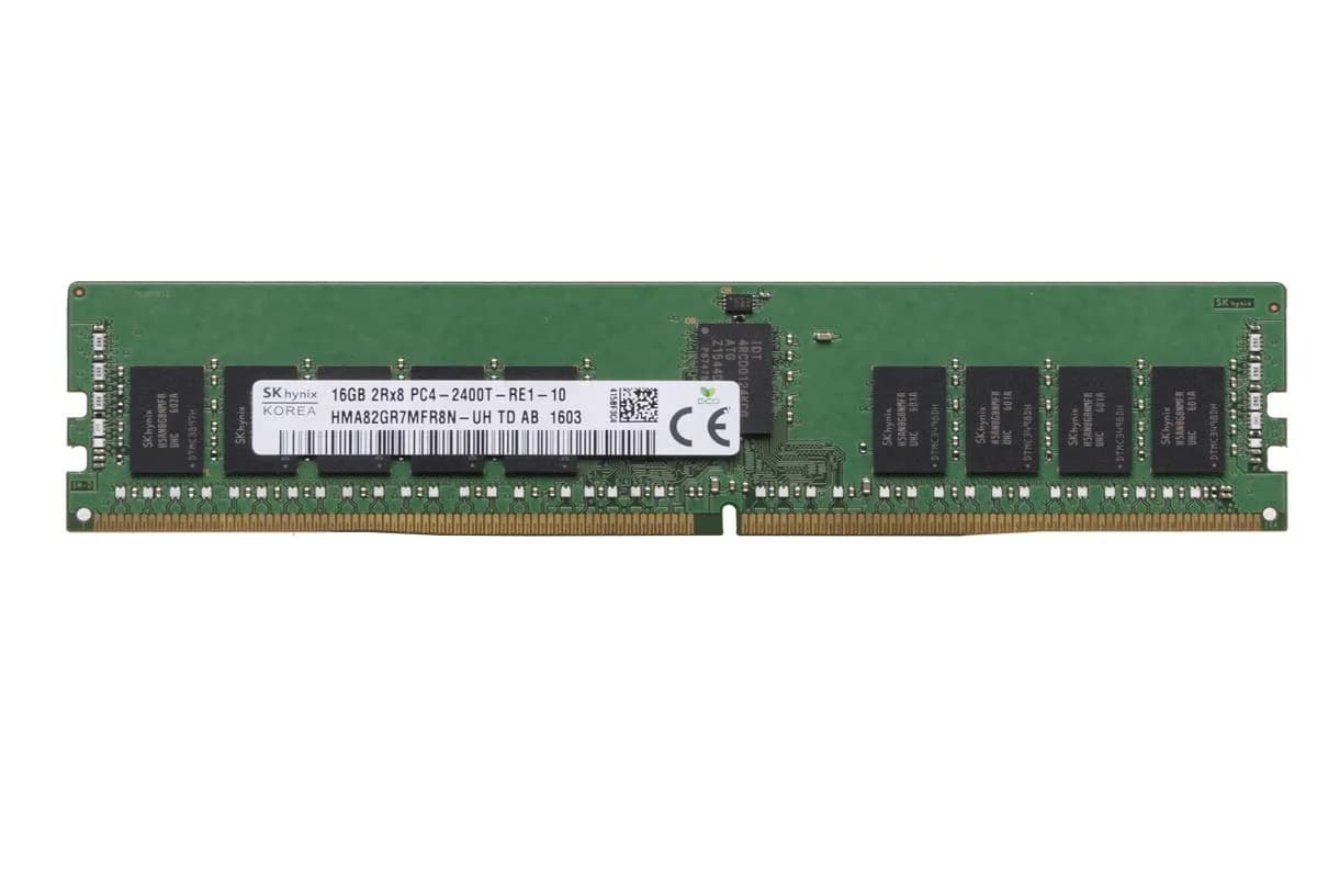 SK Hynix 16GB DDR4-2400 ECC RDIMM Server Memory | 2Rx8 PC4-19200T-R CL17